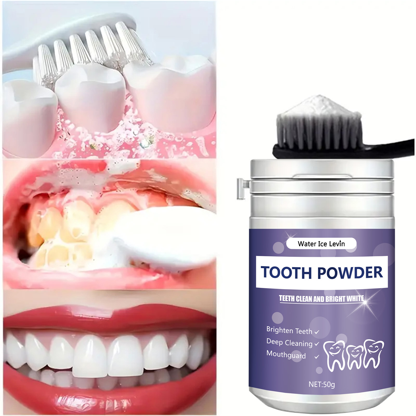 Teeth Whitening Powder - Polvo de dientes de perlas, aliento