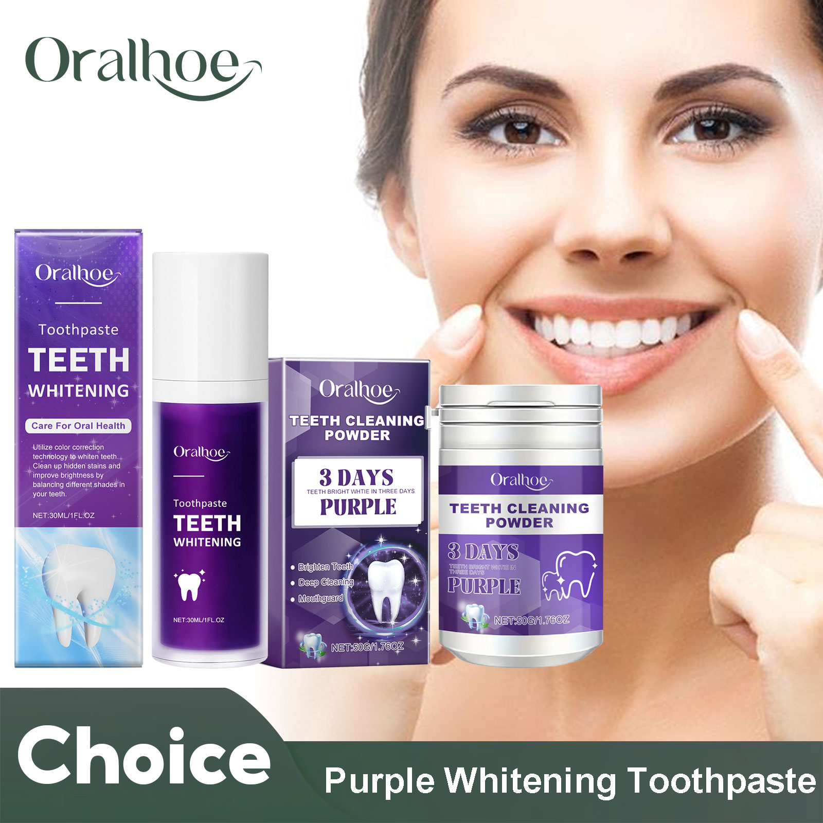 Teeth Whitening Price - Corrector morado, pasta de dientes blanqueadora,