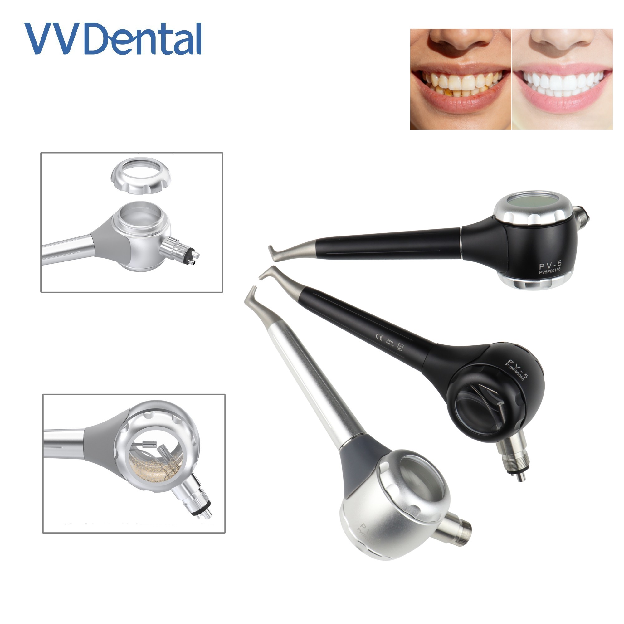 Teeth Whitening Free - Pistola de arenado dental VV de