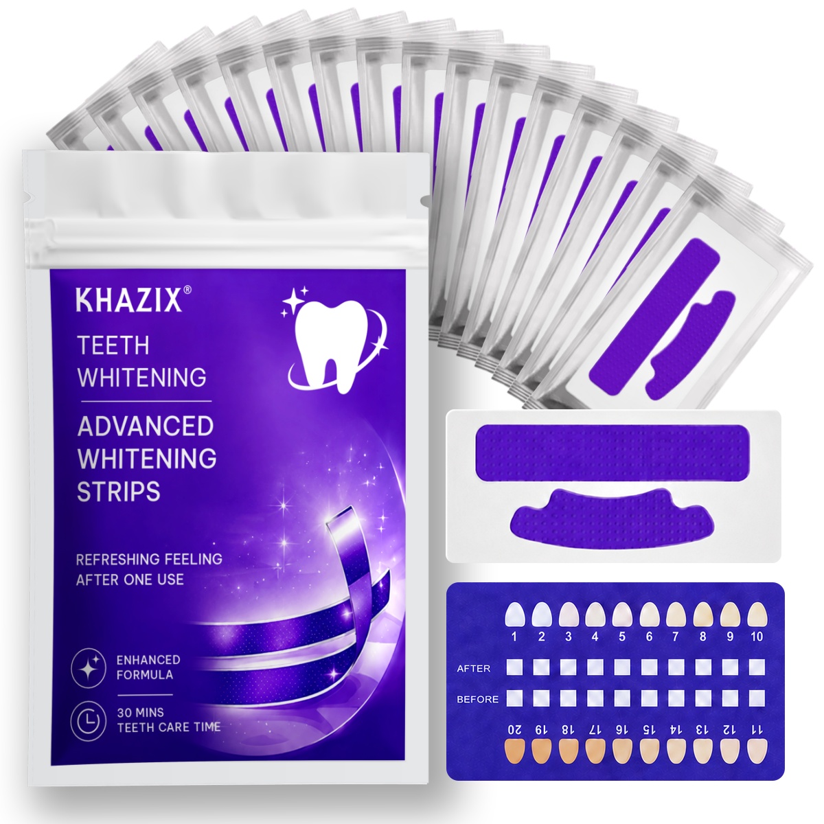 Teeth Whitening Street - 1/7 Pares de Tiras Blanqueadoras de