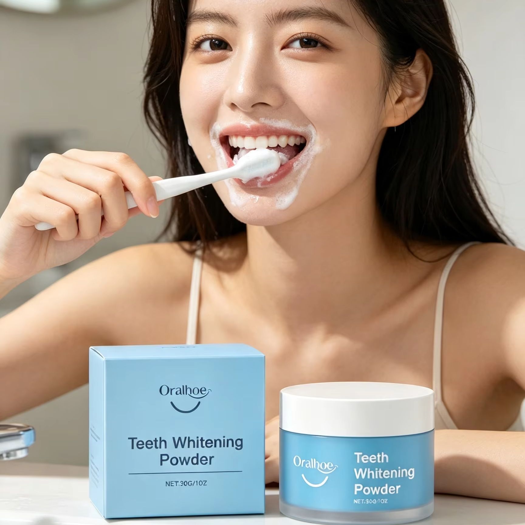 Teeth Whitening Price - Polvo Dental Oralhoe para Cepillar los