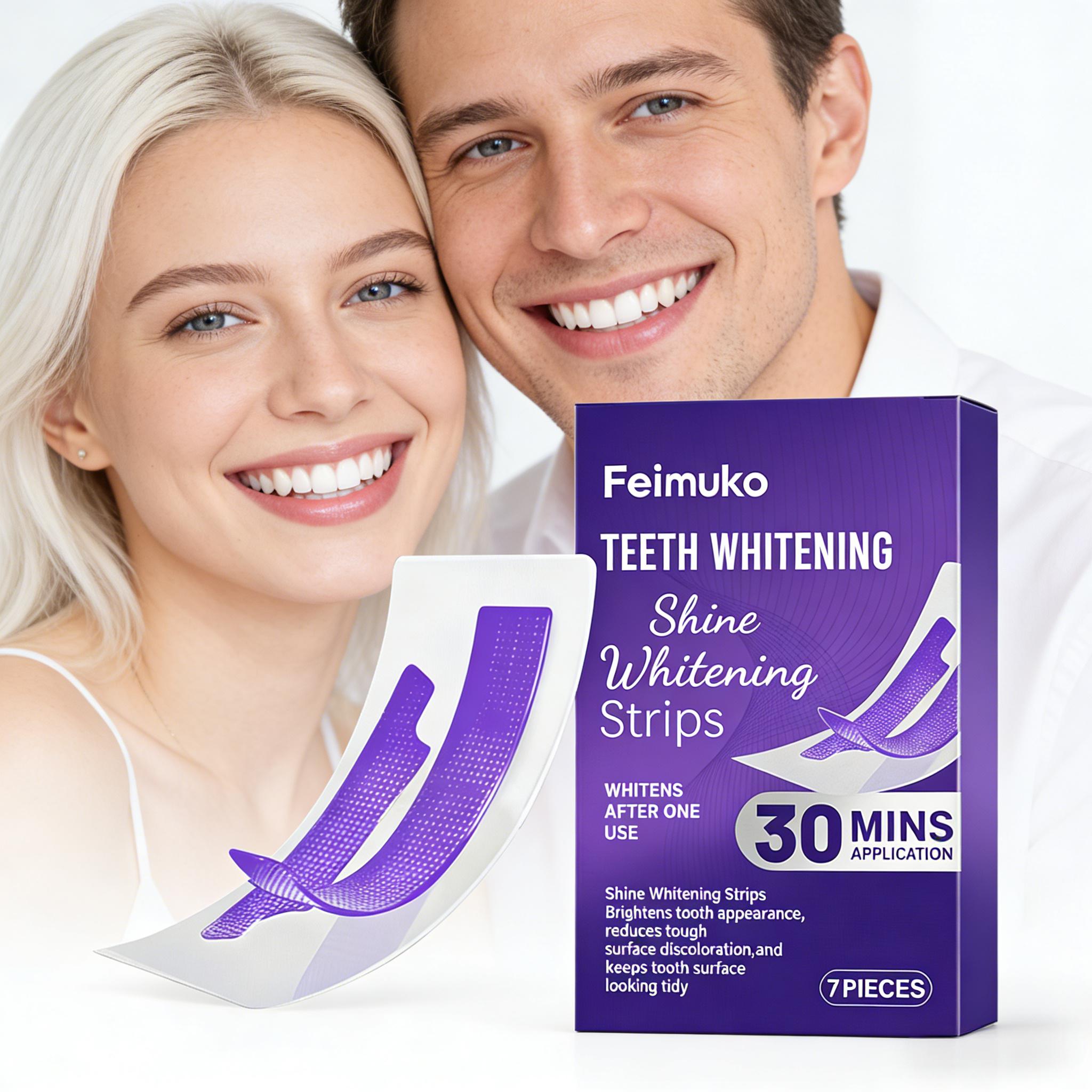 Teeth Whitening Street - Tiras Blanqueadoras de Dientes, Reducen la
