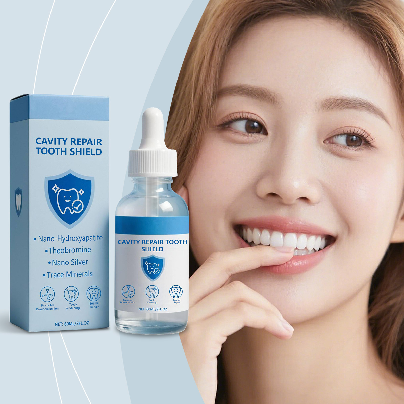 Teeth Whitening Products - Esmalte blanqueador de dientes de 60ml,