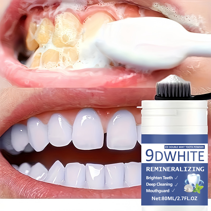 Teeth Whitening Free - Polvo Blanqueador Dental 9D Purple 80ml,