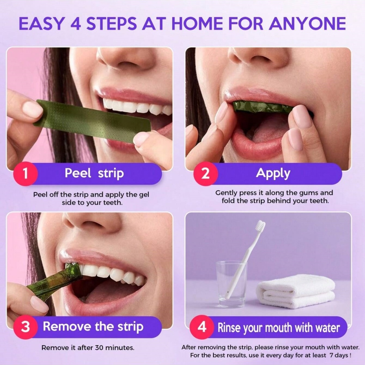 Pegatinas blanqueadoras de die - Teeth Whitening Price reseña y precio