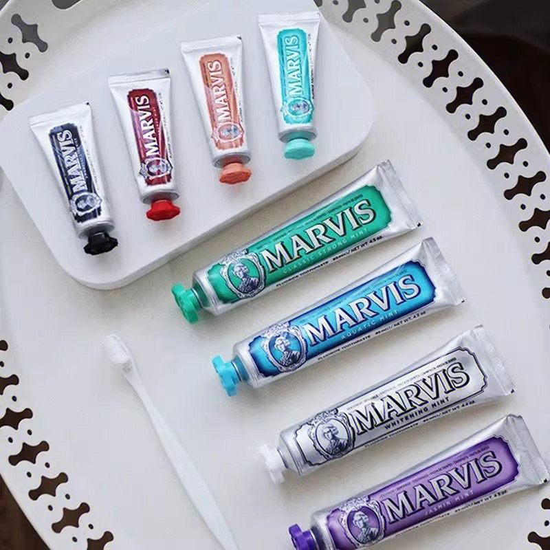 Pasta Dental Blanqueadora Marv - Teeth Whitening Marvis Toothpaste reseña y precio