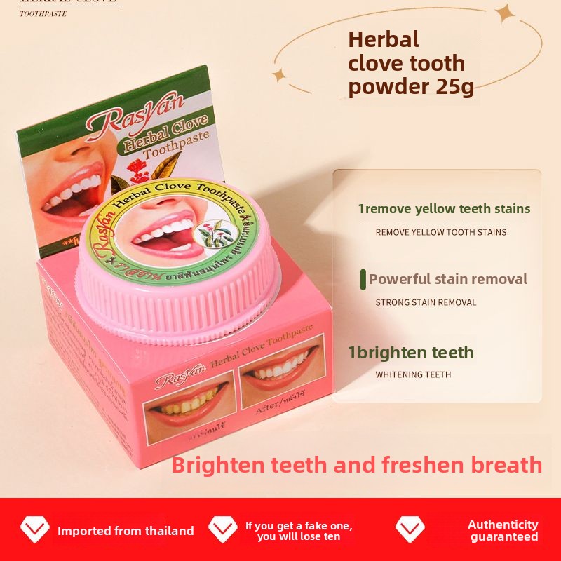 Polvo Dental Tailandés de Clav - Teeth Whitening Price reseña y precio